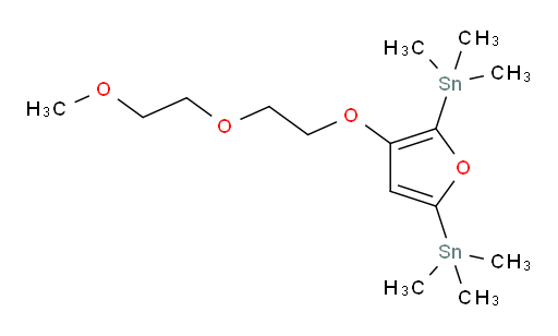 (3-(2-(2-甲氧基乙氧基)乙氧基)呋喃-2,5-二基)双(三甲基锡烷)