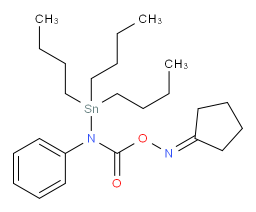 cyclopentanone O-(phenyl(tributylstannyl)carbamoyl) oxime