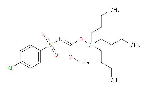 (E)-methyl (tributylstannyl) (4-chlorophenyl)sulfonylcarbonimidate