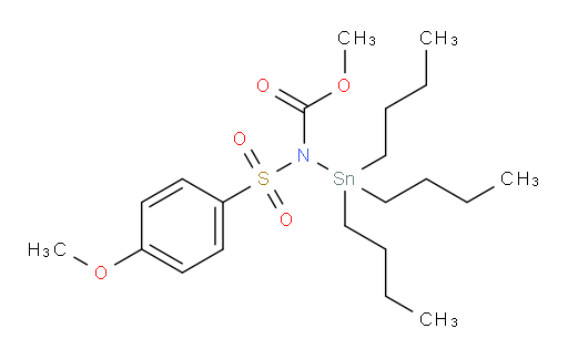 methyl (4-methoxyphenyl)sulfonyl(tributylstannyl)carbamate