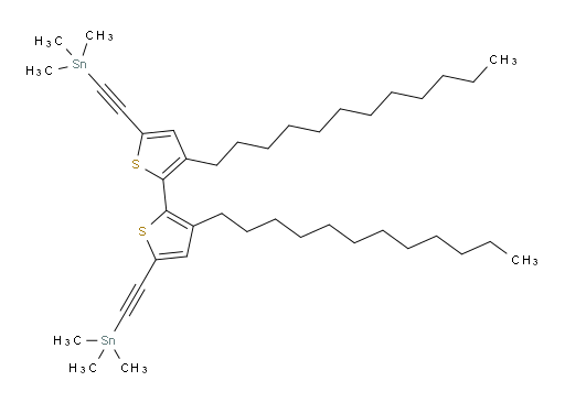 ((3,3'-didodecyl-[2,2'-bithiophene]-5,5'-diyl)bis(ethyne-2,1-diyl))bis(trimethylstannane)