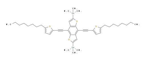 (4,8-bis((5-octylthiophen-2-yl)ethynyl)benzo[1,2-b:4,5-b']dithiophene-2,6-diyl)bis(trimethylstannane)