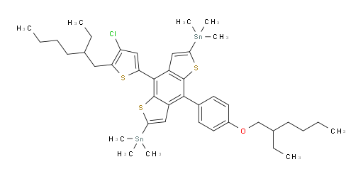 (4-(4-chloro-5-(2-ethylhexyl)thiophen-2-yl)-8-(4-((2-ethylhexyl)oxy)phenyl)benzo[1,2-b:4,5-b']dithiophene-2,6-diyl)bis(trimethylstannane)