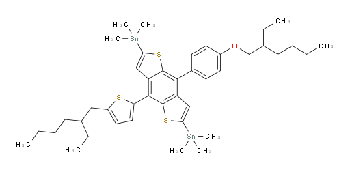 (4-(4-((2-ethylhexyl)oxy)phenyl)-8-(5-(2-ethylhexyl)thiophen-2-yl)benzo[1,2-b:4,5-b']dithiophene-2,6-diyl)bis(trimethylstannane)