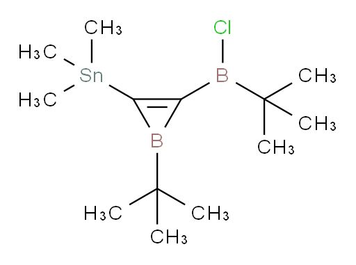(1-(tert-butyl)-3-(tert-butylchloroboryl)-1H-boriren-2-yl)trimethylstannane