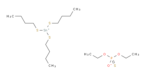 tris(butylthio)tin(IV) O,O-diethyl phosphorothioate