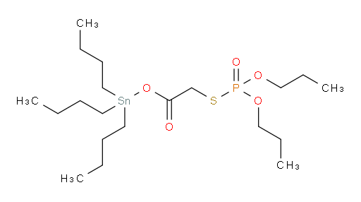 tributylstannyl 2-((dipropoxyphosphoryl)thio)acetate