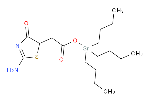 三丁基锡基 2-(2-氨基-4-氧代-4,5-二氢噻唑-5-基)乙酸酯
