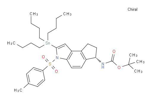 (S)-tert-butyl (3-tosyl-2-(tributylstannyl)-3,6,7,8-tetrahydrocyclopenta[e]indol-6-yl)carbamate