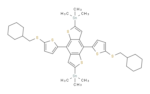 (4,8-bis(5-((cyclohexylmethyl)thio)thiophen-2-yl)benzo[1,2-b:4,5-b']dithiophene-2,6-diyl)bis(trimethylstannane)
