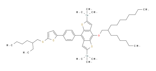(4-(4-(5-((2-ethylhexyl)thio)thiophen-2-yl)phenyl)-8-((2-hexyldecyl)oxy)benzo[1,2-b:4,5-b']dithiophene-2,6-diyl)bis(trimethylstannane)