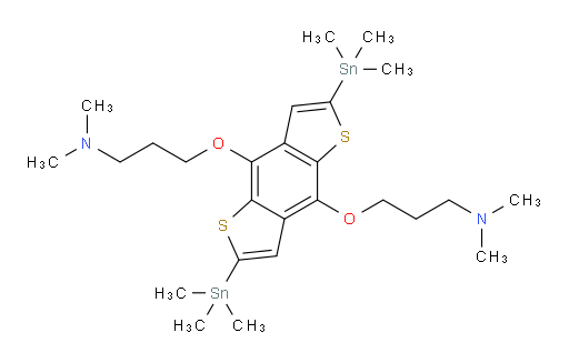 3,3'-((2,6-bis(trimethylstannyl)benzo[1,2-b:4,5-b']dithiophene-4,8-diyl)bis(oxy))bis(N,N-dimethylpropan-1-amine)