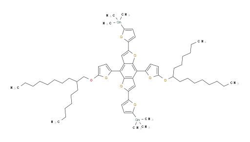 (5,5'-(4-(5-((2-己基dec氧基))噻吩-2-基)-8-(5-(十五烷-7-基硫基)噻吩-2-基)苯并[1,2-b:4,5-b']二噻吩-2,6-二基)双(噻吩-5,2-二基))双(三甲基锡烷)