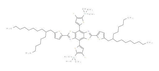4,8-bis(4-fluoro-5-(trimethylstannyl)thiophen-2-yl)-2,6-bis(5-(2-hexyldecyl)thiophen-2-yl)benzo[1,2-d:4,5-d']bis(thiazole)