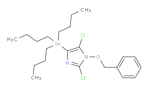 1-(苄氧基)-2,5-二氯-4-(三丁基锡基)-1H-咪唑