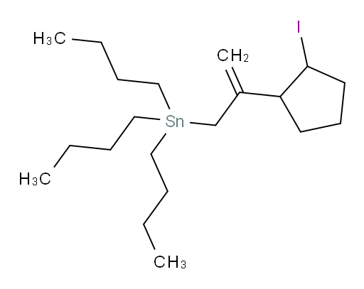 三丁基(2-(2-碘环戊基)烯丙基)锡烷