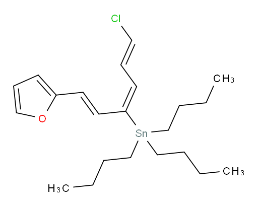 三丁基((1E,3E,5E)-6-氯-1-(呋喃-2-基)六-1,3,5-三烯-3-基)锡烷