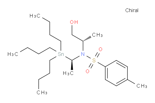 N-((S)-1-hydroxypropan-2-yl)-4-methyl-N-((R)-1-(tributylstannyl)ethyl)benzenesulfonamide