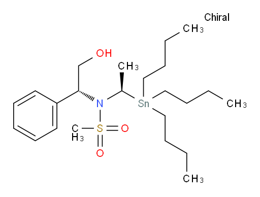 N-((R)-2-hydroxy-1-phenylethyl)-N-((R)-1-(tributylstannyl)ethyl)methanesulfonamide