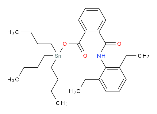 tributylstannyl 2-((2,6-diethylphenyl)carbamoyl)benzoate