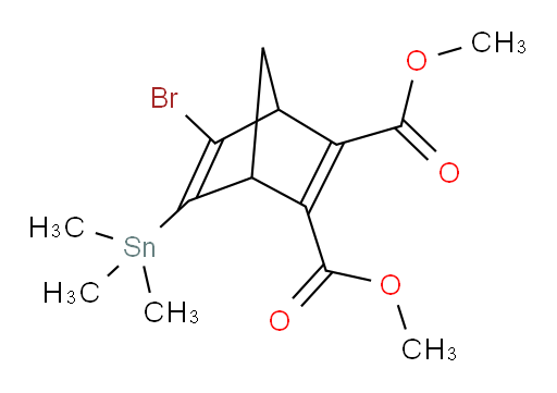 dimethyl 5-bromo-6-(trimethylstannyl)bicyclo[2.2.1]hepta-2,5-diene-2,3-dicarboxylate