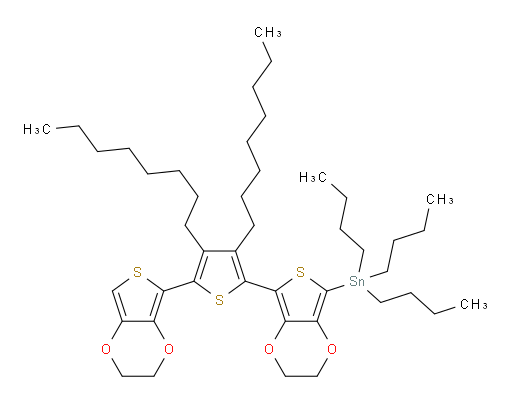 tributyl(7-(5-(2,3-dihydrothieno[3,4-b][1,4]dioxin-5-yl)-3,4-dioctylthiophen-2-yl)-2,3-dihydrothieno[3,4-b][1,4]dioxin-5-yl)stannane