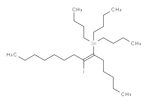 (E)-tributyl(7-iodotetradec-6-en-6-yl)stannane