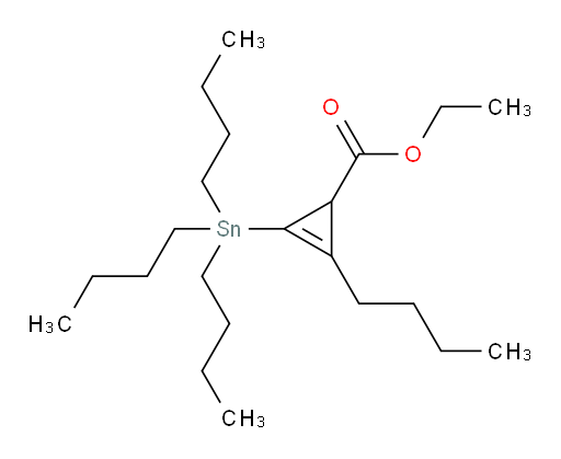 ethyl 2-butyl-3-(tributylstannyl)cycloprop-2-enecarboxylate