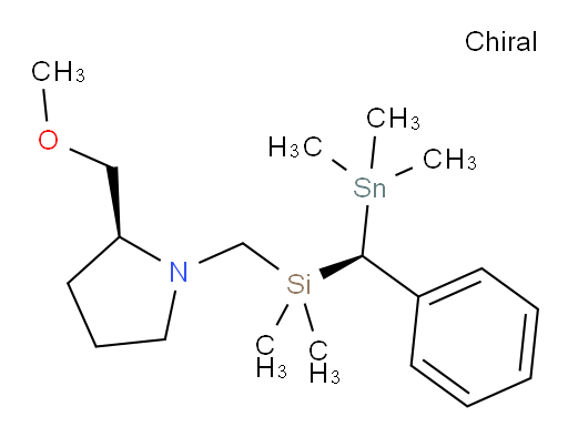 (S)-1-((dimethyl((S)-phenyl(trimethylstannyl)methyl)silyl)methyl)-2-(methoxymethyl)pyrrolidine
