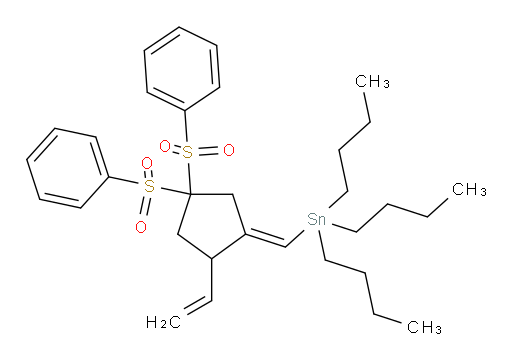 (E)-((4,4-bis(phenylsulfonyl)-2-vinylcyclopentylidene)methyl)tributylstannane