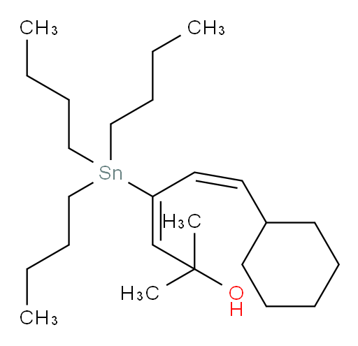 (3E,5Z)-6-cyclohexyl-2-methyl-4-(tributylstannyl)hexa-3,5-dien-2-ol