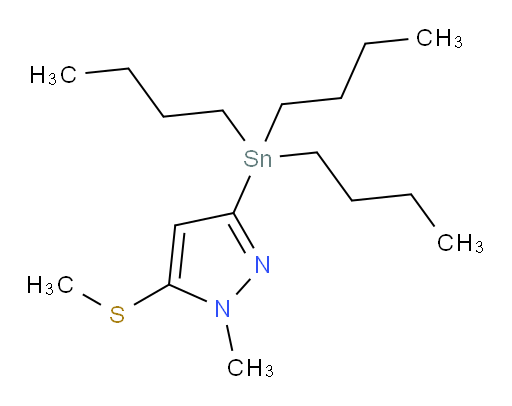 1-methyl-5-(methylthio)-3-(tributylstannyl)-1H-pyrazole
