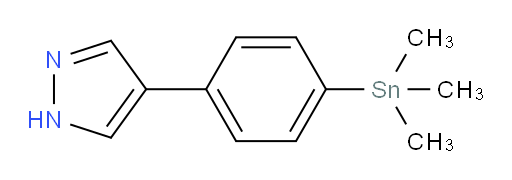 4-(4-(trimethylstannyl)phenyl)-1H-pyrazole