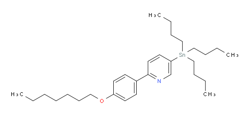 2-(4-(heptyloxy)phenyl)-5-(tributylstannyl)pyridine
