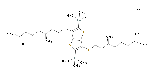 (3,6-bis(((S)-3,7-dimethyloctyl)thio)thieno[3,2-b]thiophene-2,5-diyl)bis(trimethylstannane)