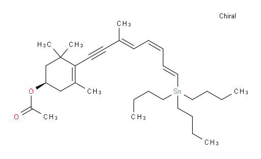 (R)-3,5,5-trimethyl-4-((3E,5Z,7E)-3-methyl-8-(tributylstannyl)octa-3,5,7-trien-1-yn-1-yl)cyclohex-3-en-1-yl acetate