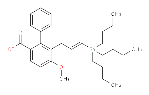 (E)-5-methoxy-6-(3-(tributylstannyl)allyl)-[1,1'-biphenyl]-2-carboxylate