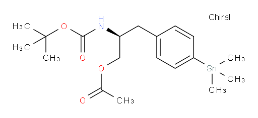 (S)-2-((tert-butoxycarbonyl)amino)-3-(4-(trimethylstannyl)phenyl)propyl acetate