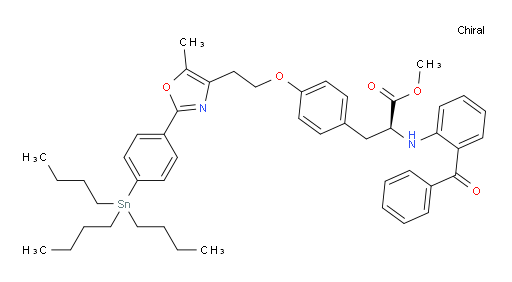 (S)-methyl 2-((2-benzoylphenyl)amino)-3-(4-(2-(5-methyl-2-(4-(tributylstannyl)phenyl)oxazol-4-yl)ethoxy)phenyl)propanoate