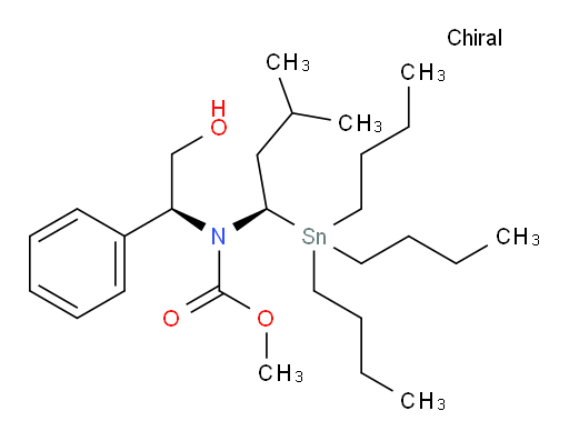 methyl ((S)-2-hydroxy-1-phenylethyl)((R)-3-methyl-1-(tributylstannyl)butyl)carbamate