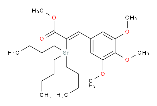 (Z)-methyl 2-(tributylstannyl)-3-(3,4,5-trimethoxyphenyl)acrylate