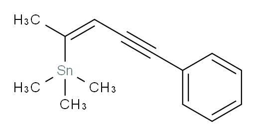 (Z)-trimethyl(5-phenylpent-2-en-4-yn-2-yl)stannane