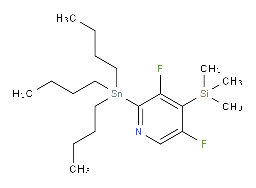 3,5-difluoro-2-(tributylstannyl)-4-(trimethylsilyl)pyridine