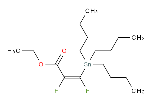 (E)-ethyl 2,3-difluoro-3-(tributylstannyl)acrylate