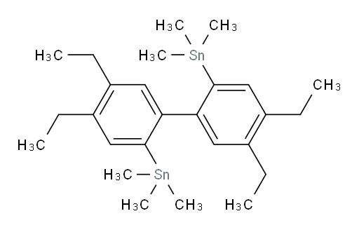 (4,4',5,5'-tetraethyl-[1,1'-biphenyl]-2,2'-diyl)bis(trimethylstannane)