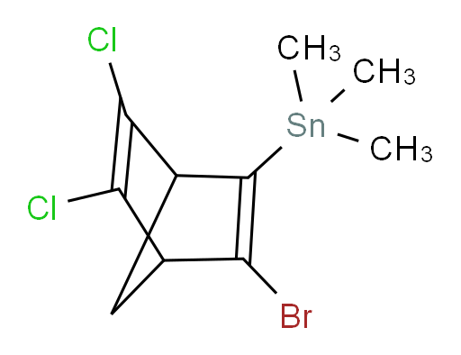 (3-bromo-5,6-dichlorobicyclo[2.2.1]hepta-2,5-dien-2-yl)trimethylstannane