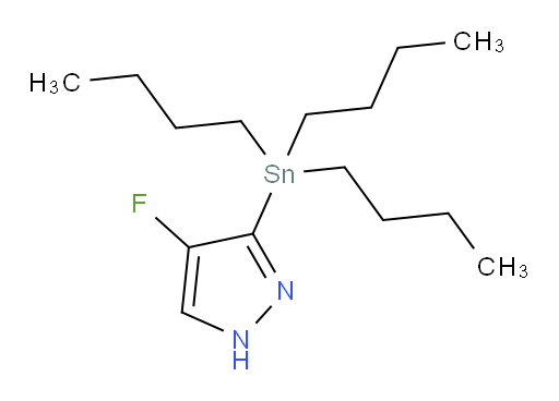 4-fluoro-3-(tributylstannyl)-1H-pyrazole