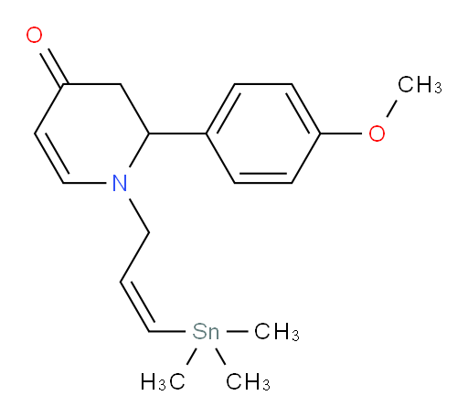 (Z)-2-(4-methoxyphenyl)-1-(3-(trimethylstannyl)allyl)-2,3-dihydropyridin-4(1H)-one