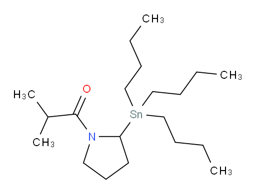 2-methyl-1-(2-(tributylstannyl)pyrrolidin-1-yl)propan-1-one