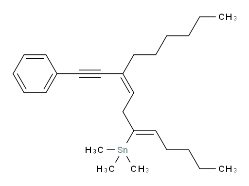 trimethyl((5Z,8Z)-9-(phenylethynyl)pentadeca-5,8-dien-6-yl)stannane